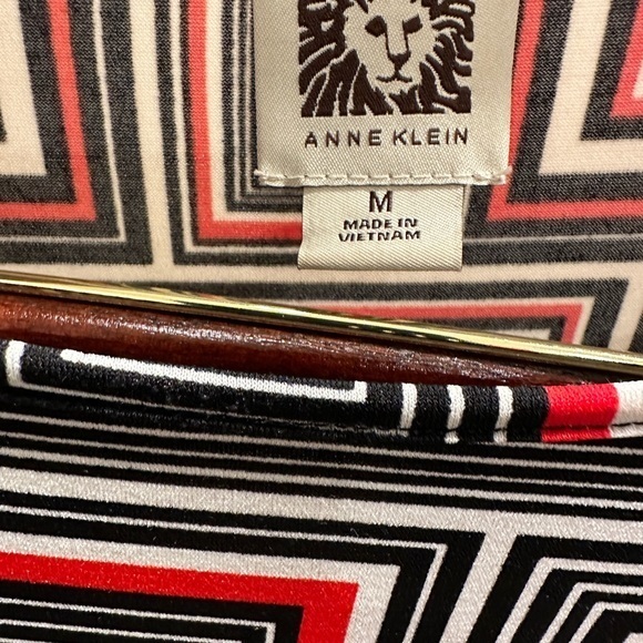 ANNE KLIEN Womens dress GEO‎ PRINT RED BLACK - Picture 3 of 4